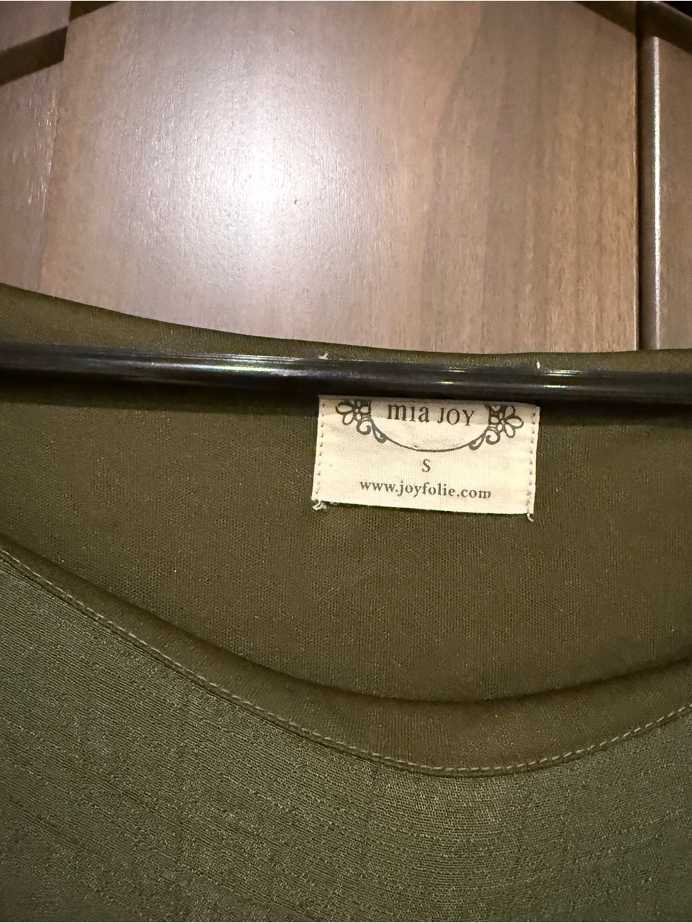 Joyfolie Mia Joy Women’s Gia High Low Dress in Olive Size Small NWOT - Picture 5 of 5
